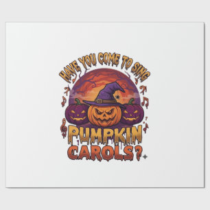 Pompoen Kerstliederen Halloween Pompoenen Heksenho Cadeaupapier