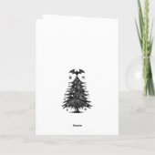 Pompoen Kerstman Klauwen Kaart (Achterkant)