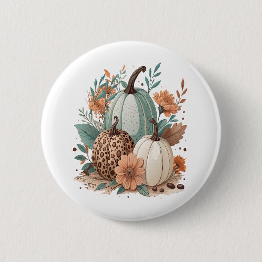 Pompoen Kinder Halloween Ronde Button 5,7 Cm (Voorkant)