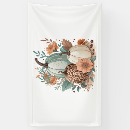 Pompoen Kinder Halloween Spandoek (Verticaal)