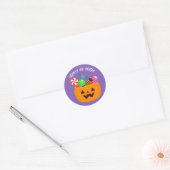 Pompoen Kinder Snoep Halloween Party Ronde Sticker (Envelop)