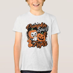 Pompoen Kinder Tri-Blend Shirt