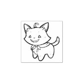 Pompoen Kitty Kat Rubber Stamp Rubberstempel (Afrduk)