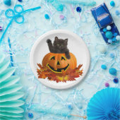 Pompoen Kitty Papieren Bordje (Feest)