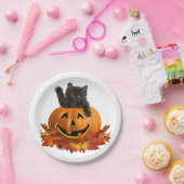 Pompoen Kitty Papieren Bordje (Feest)