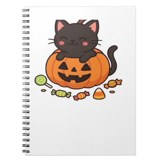 Pompoen Kitty Parade Essential T-Shirt Notitieboek (Voorkant)