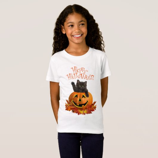 Pompoen Kitty T-shirt (Voorkant volledig)