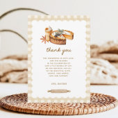 Pompoen Kleine Moppie Baby Shower Bedankkaart