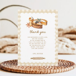 Pompoen Kleine Moppie Baby Shower Bedankkaart