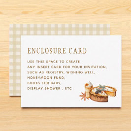 Pompoen Kleine Moppie Baby Shower Op Maat  Informatiekaartje