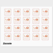 Pompoen Koets Bedankt Verjaardagsfeest Stickers (Vel)