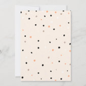 Pompoen Koets Stippen Baby Shower Kaart (Achterkant)