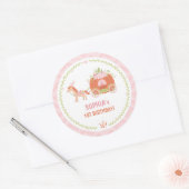 Pompoen Koets Verjaardagsfeest Favorieten Stickers (Envelop)