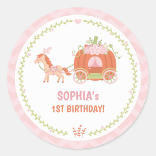 Pompoen Koets Verjaardagsfeest Favorieten Stickers