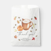 Pompoen Koffie Bruids douche Bedankt Bedankzakje (Voorkant)