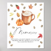 Pompoen koffie herinneringen met de bruid poster (Voorkant)