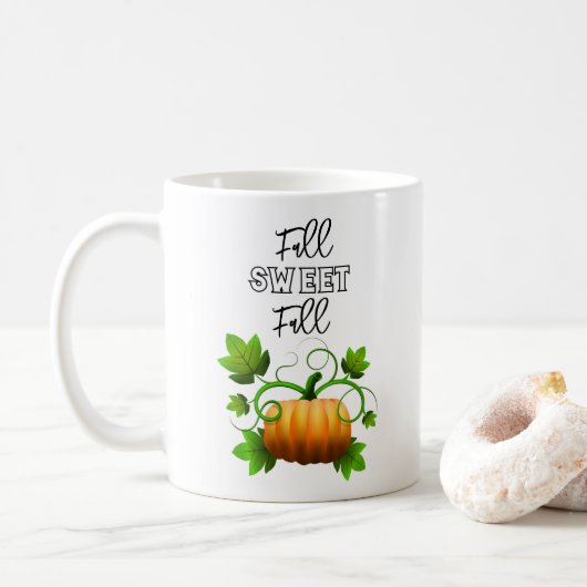pompoen koffiemok (Met donut)