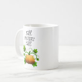 pompoen koffiemok (Voorkant links)