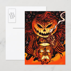 Pompoen Koning Lord O' Lanterns Halloween Ansichtk Briefkaart