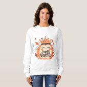 Pompoen Koningin | ExDesigner | Halloween Trui (Voorkant volledig)