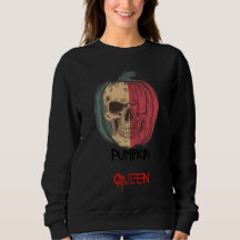 Pompoen Koningin Halloween Trui • Griezelige Sfeer