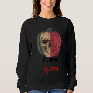 Pompoen Koningin Halloween Trui • Griezelige Sfeer