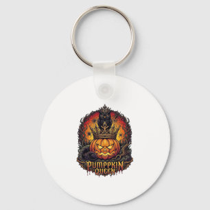 Pompoen Koningin Halloween Uil Spin Zwarte Kat_1 Sleutelhanger