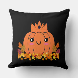 Pompoen Koningin Herfst Esthetische Halloween T- Kussen