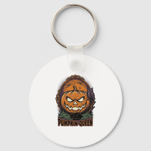 Pompoen Koningin Shirt Vintage Halloween Jack O La Sleutelhanger