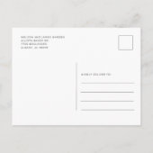 Pompoen Koppels Baby shower Waterverf Bloemen Uitnodiging Briefkaart (Achterkant)