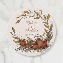 Pompoen krans herfst inspirativiteit bruiloft Herf Bedankjes Labels