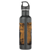 Pompoen Krant-Pompoen Man met Scythe Waterfles (Achterkant)