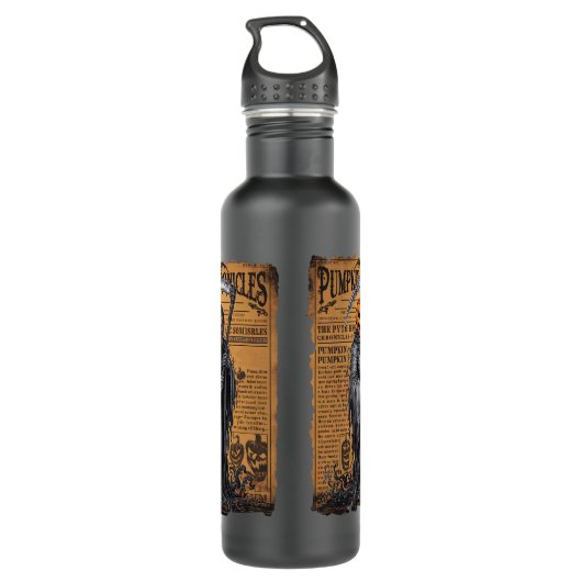  Pompoen Krant-Pompoen Man met Scythe Waterfles (Achterkant)