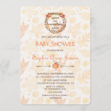 Pompoen kruid herfst Thanksgiving baby shower