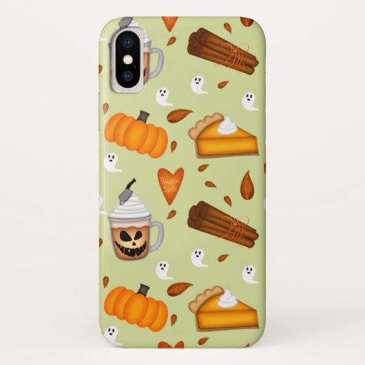 Pompoen kruid iPhone hoesje (Achterkant)