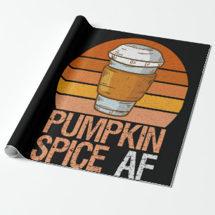 Pompoen Kruiden ah Leuk Retro Vintage Herfst Idee Cadeaupapier