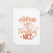 Pompoen Kruiden & Alles Er Is Leuk Kaart (Voorkant / Achterkant in situ)