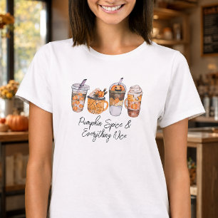 Pompoen Kruiden & Alles Leuk Herfst Koffieliefhebb T-shirt