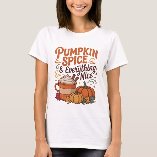 Pompoen Kruiden & Alles Leuk Herfst T-shirt (Voorkant)