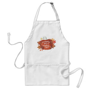 Pompoen Kruiden & Alles Leuk Thanksgiving Standaard Schort