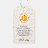 Pompoen Kruiden Bad & Lichaam Label | Product Labe Cadeaulabel (Achterkant)