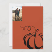 pompoen kruiden bruiloft uitnodiging (Achterkant)