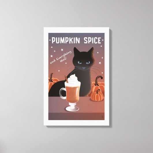 Pompoen Kruiden Canvas Afdruk (Voorkant)
