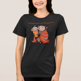 Pompoen Kruiden & Dood Spelen Grappige Opossum Her Tri-Blend Shirt