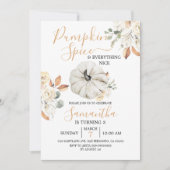 Pompoen Kruiden en Alles Leuk 3e Verjaardag Kaart (Voorkant)