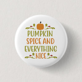 Pompoen Kruiden en Alles Leuk Mooie Herfst Ronde Button 3,2 Cm