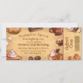 Pompoen Kruiden en Alles Leuk Ticket Kaart (Voorkant)