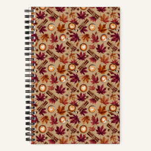 Pompoen Kruiden en Herfstloof Notitieboek