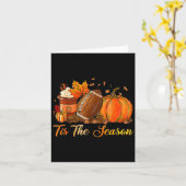 Pompoen Kruiden Football Het Is Het Seizoen Herfst Kaart (Gele Bloem)