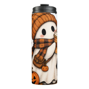 Pompoen Kruiden Geest Cozy Halloween Thermosbeker
